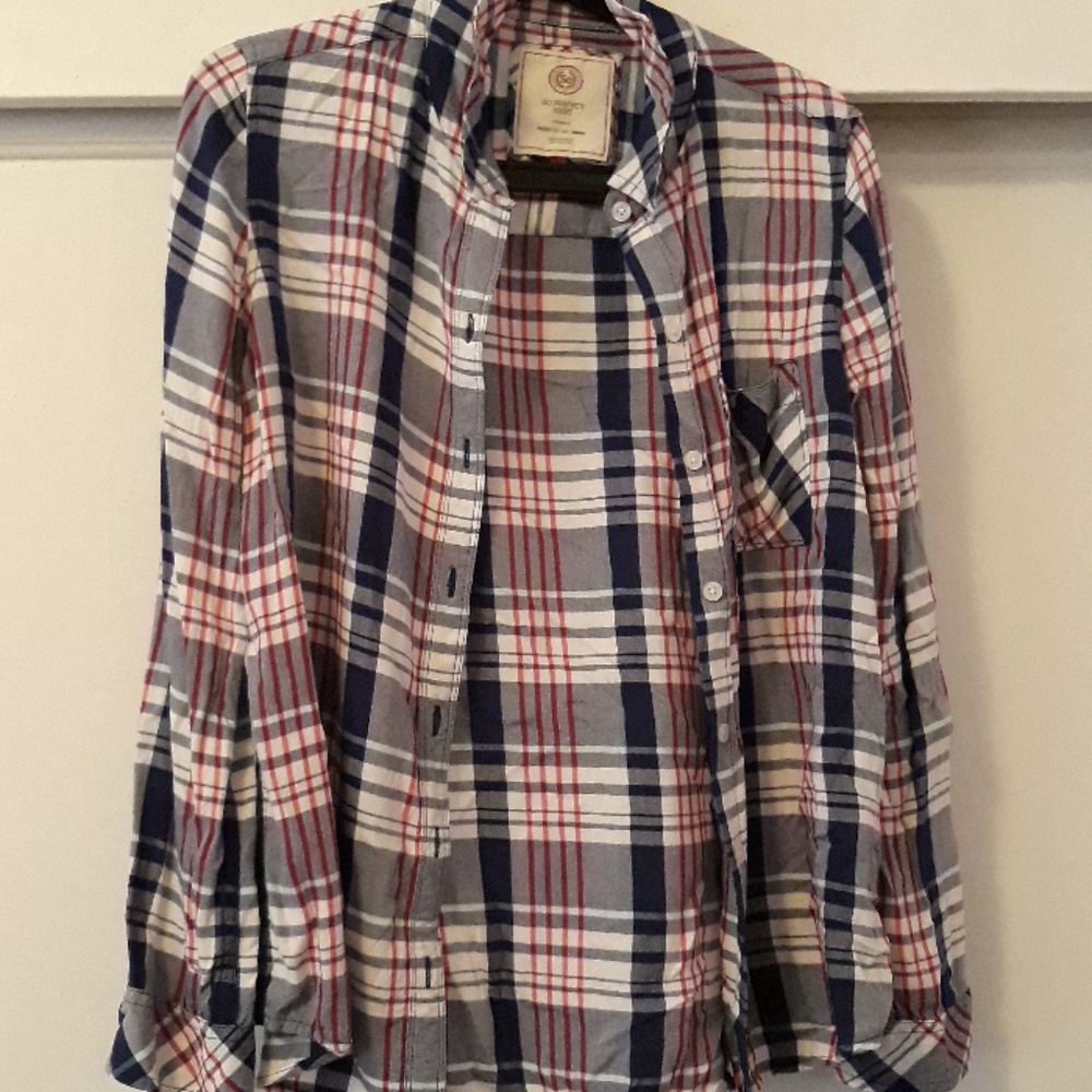 Plaid button up shirt